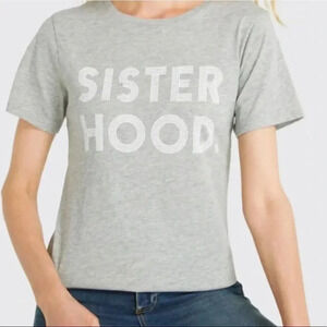 Draper James Grey Sister Hood T Shirt Sz XS
